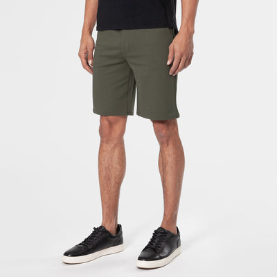9" Comfort Knit Chino Shorts - Military Green