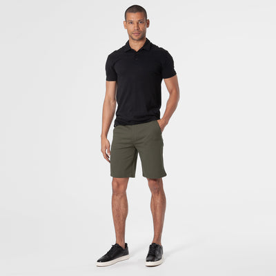 9" Comfort Knit Chino Shorts - Military Green