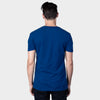 Man wearing Cobalt V-Neck Tee, short-sleeve, crew-neck, facing away.