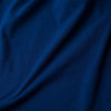 Cobalt V-Neck Tee in soft, deep-blue fabric with gentle folds.