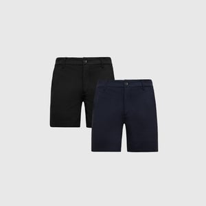 True Classic7.5" Basic Chino Shorts 2-Pack