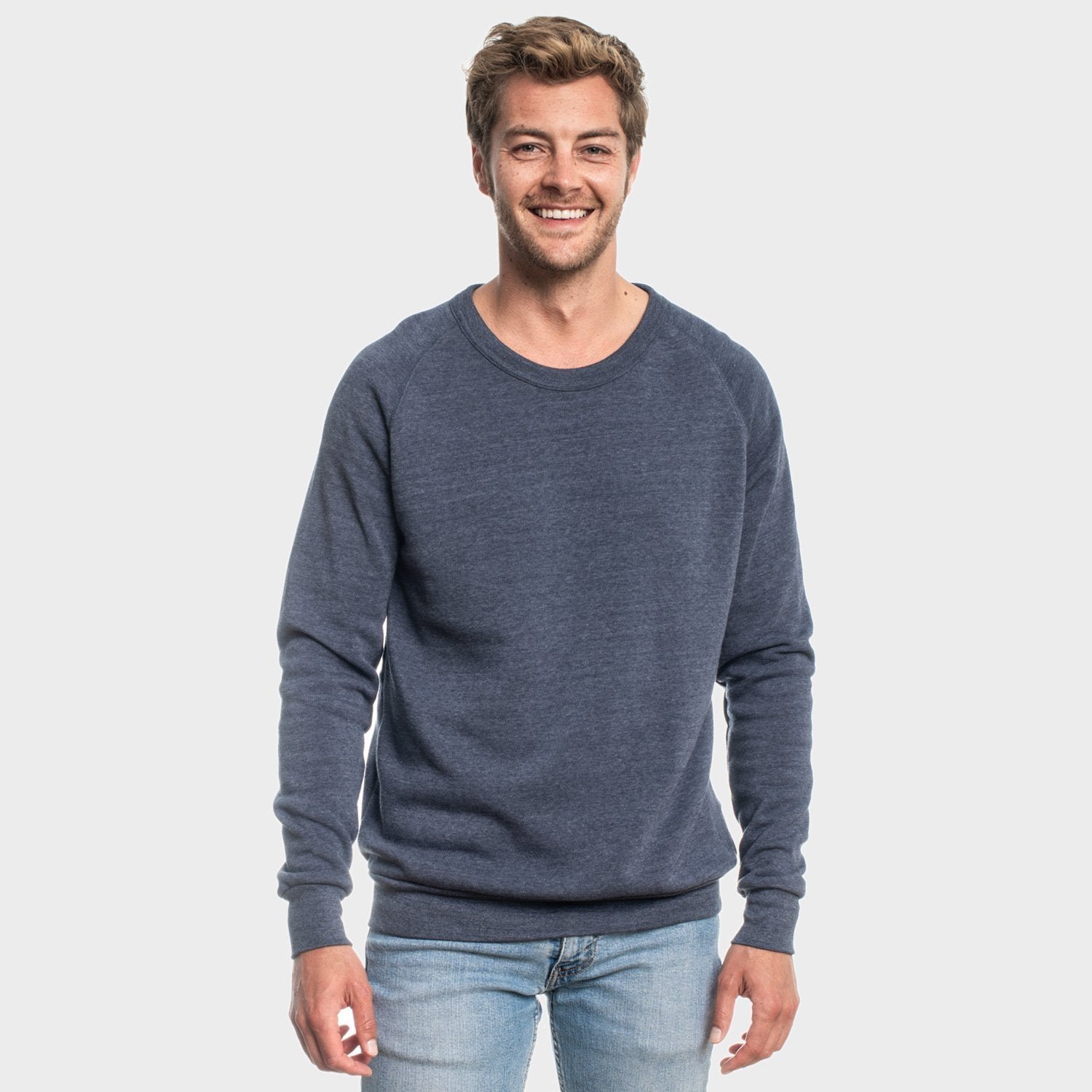 Navy Fleece Pull Over Sweatshirt