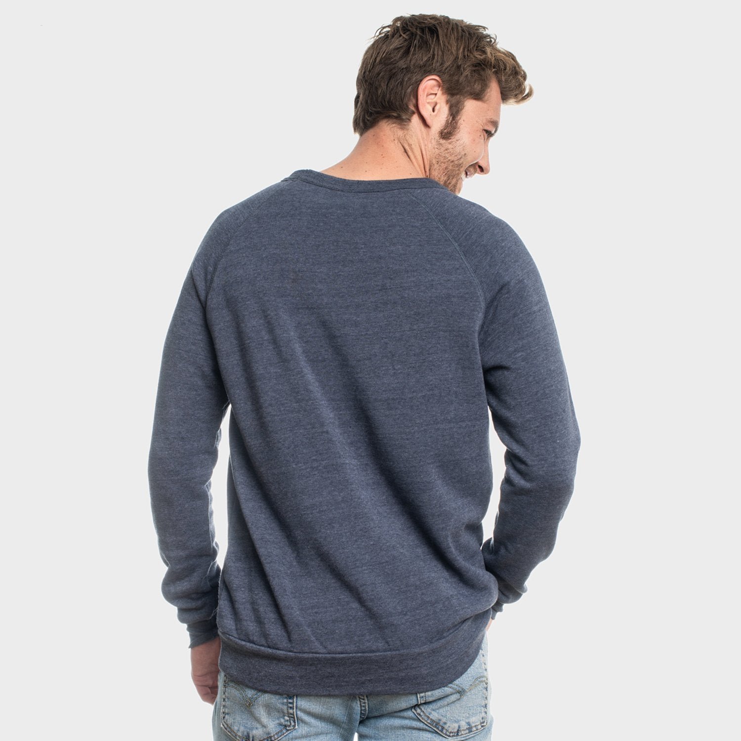 Navy Fleece Pull Over Sweatshirt