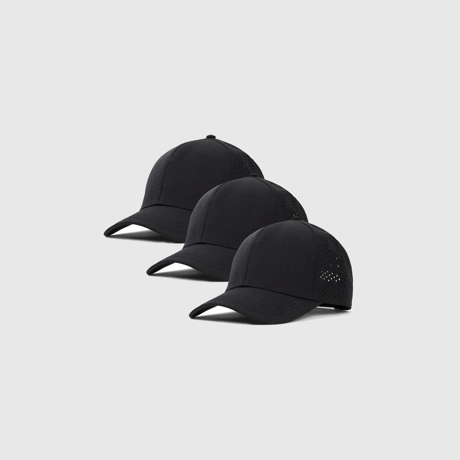 Black All Purpose Cap 3 Pack