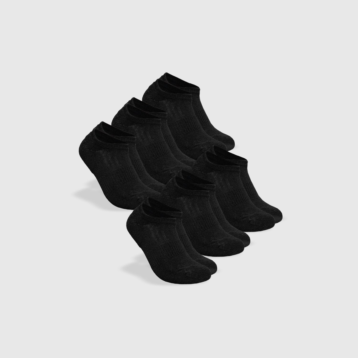 Black No Show Socks 6-Pack
