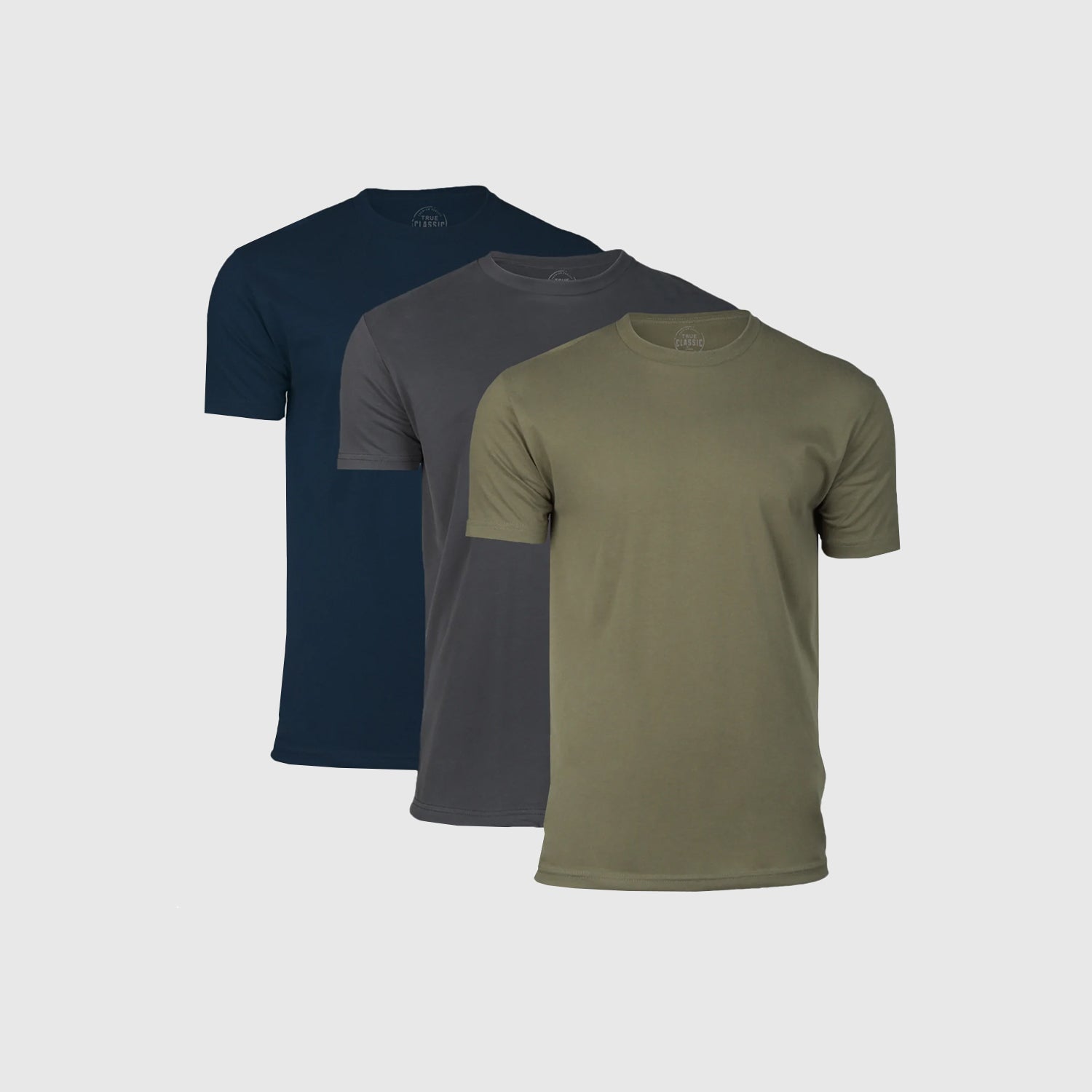 3-Pack | 6 oz. Classic Weight T-shirts Bk/Wt/Off-Wt / L
