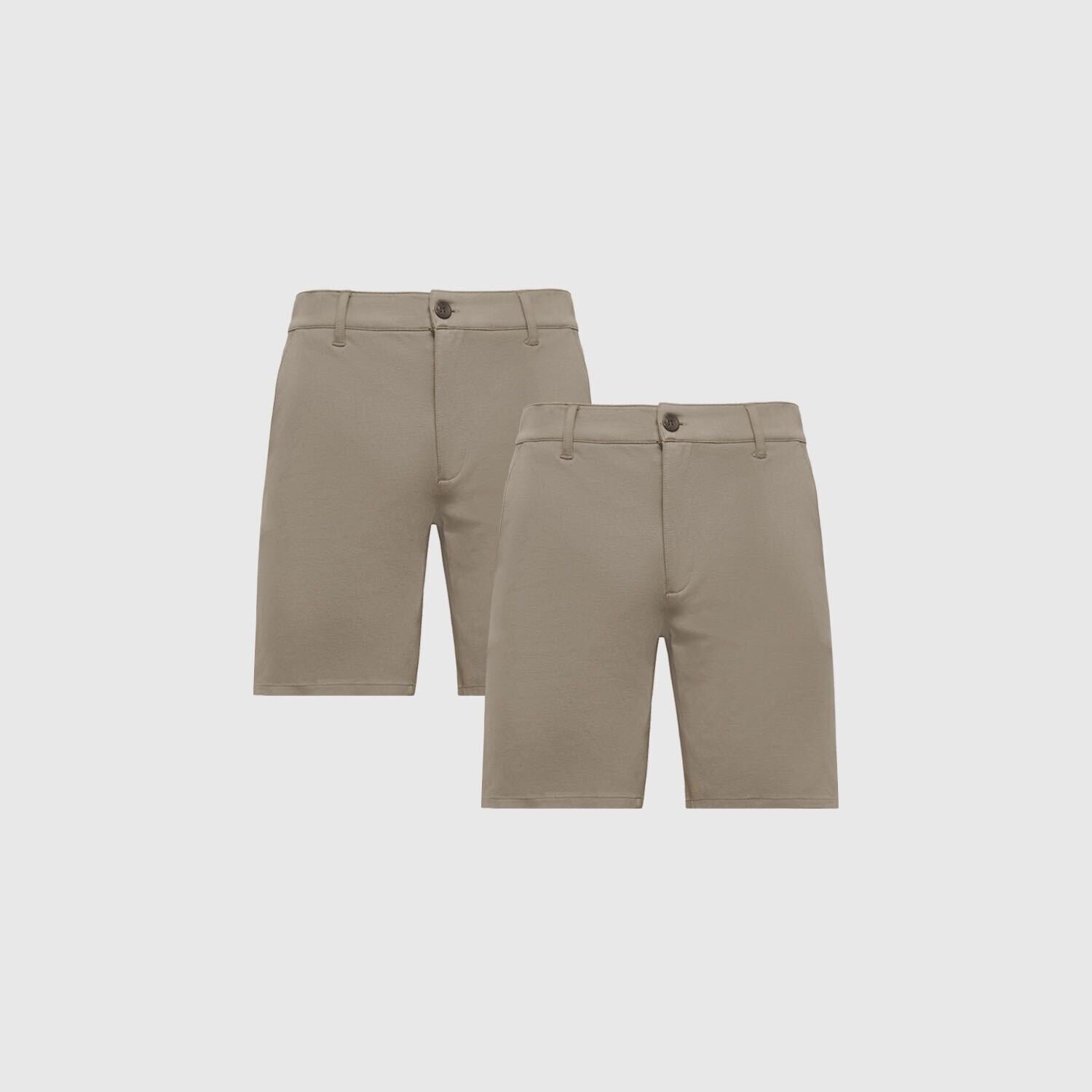 9.5" Khaki Chino Shorts 2-Pack
