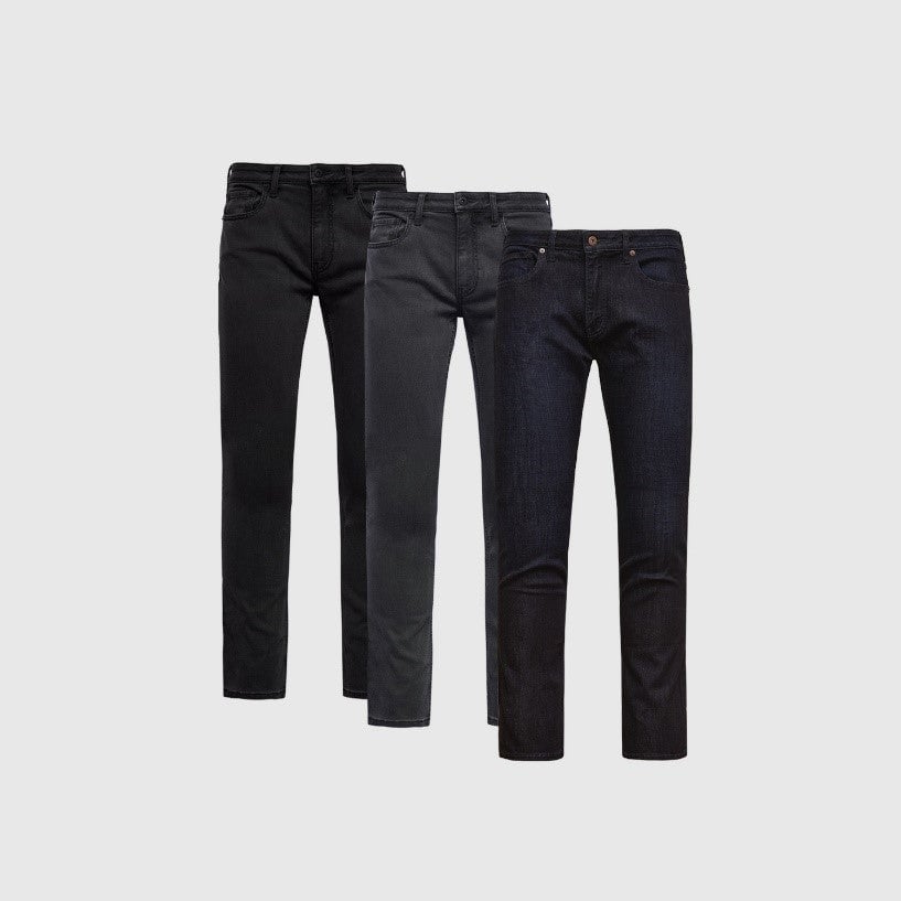 Straight Fit Comfort Jeans 3-Pack