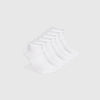 White Ankle Socks 3-Pack, premium quality, neatly fanned-out stack.