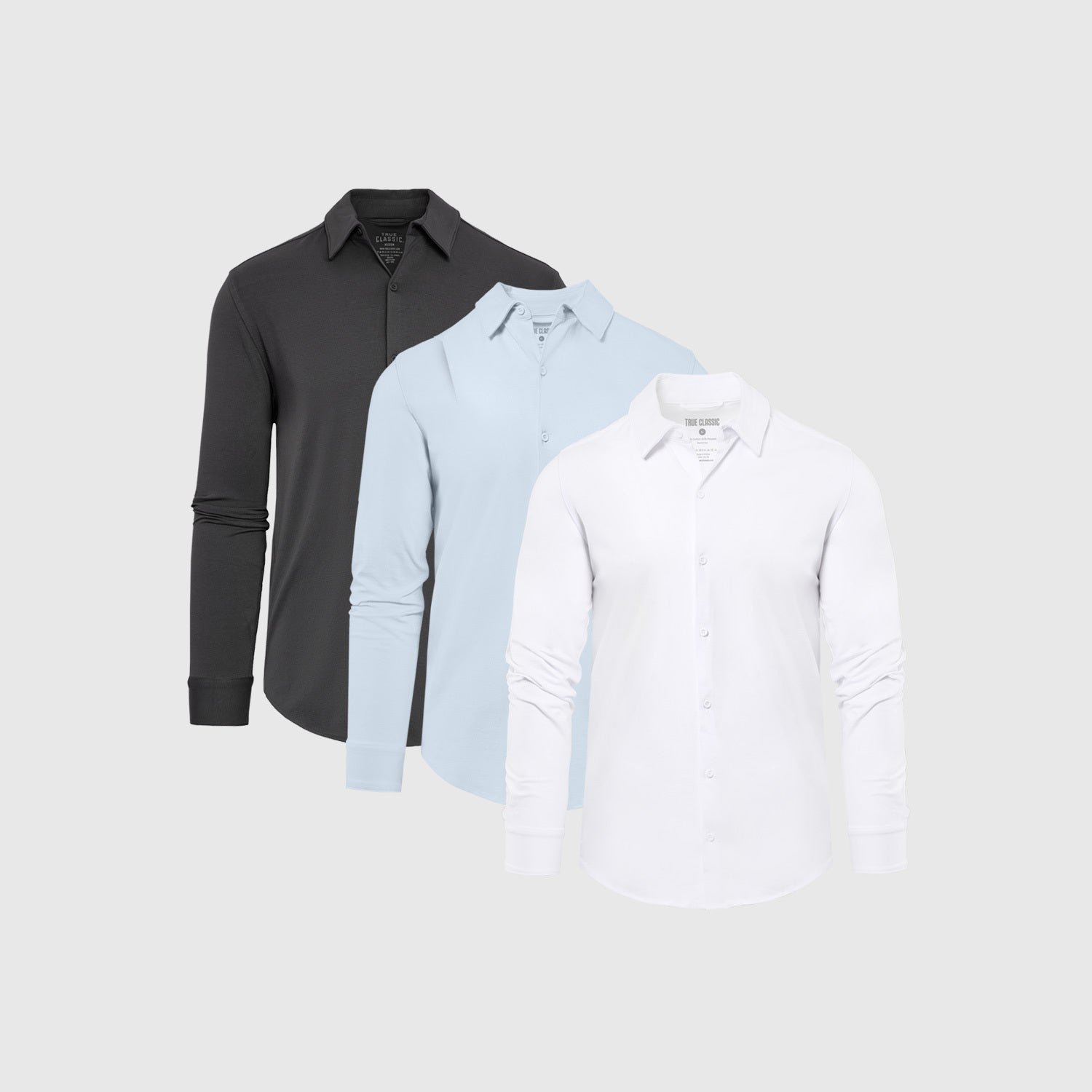 Long Sleeve Button Up 3-Pack