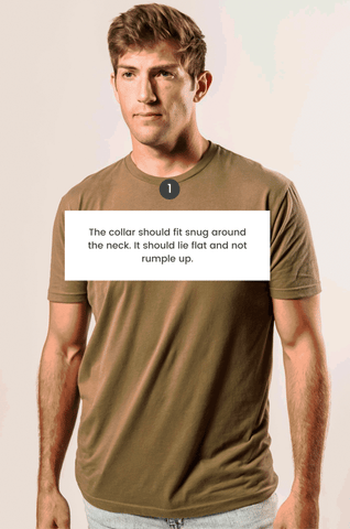 Animated Gif showing how a T-shirt should fit
