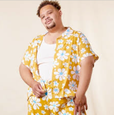 Man wearing a hawaiian shirt