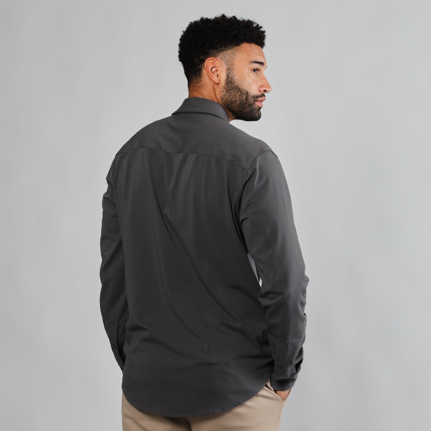 Carbon Long Sleeve Button Up Shirt