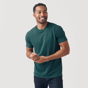 True ClassicHeather Emerald Crew Neck T-Shirt