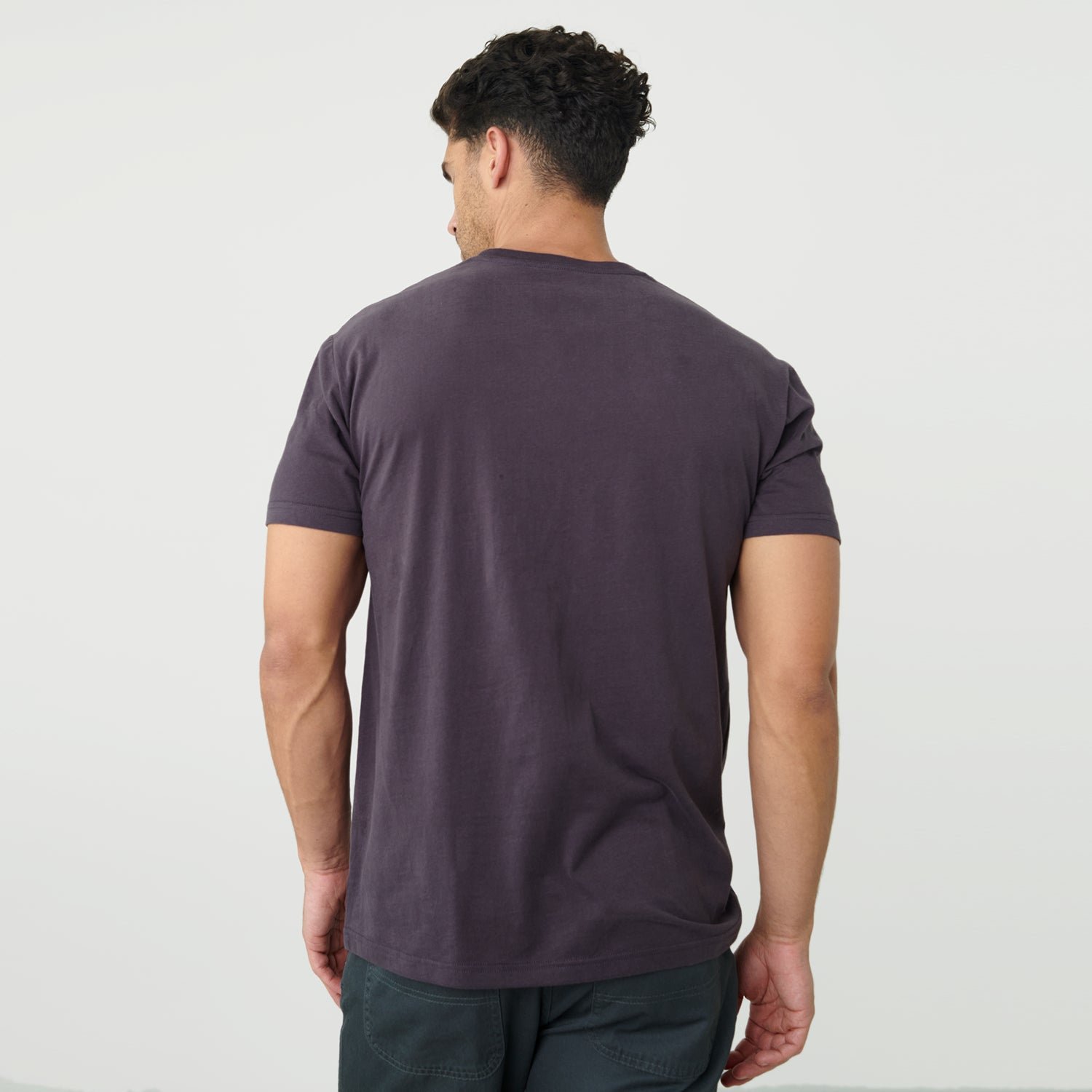 Dark Purple Crew Neck T-Shirt