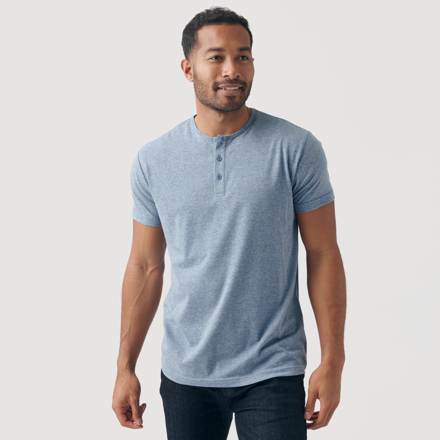 Cool Heather Short Sleeve Henley 3-Pack