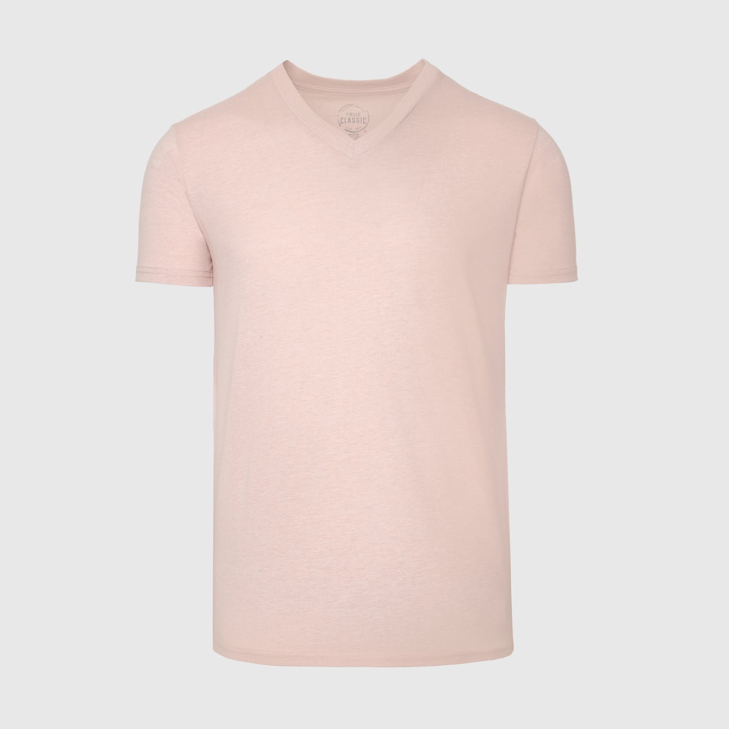 Heather Dusty Pink V-Neck T-Shirt