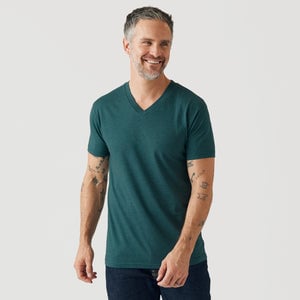 True ClassicHeather Emerald V-Neck T-Shirt