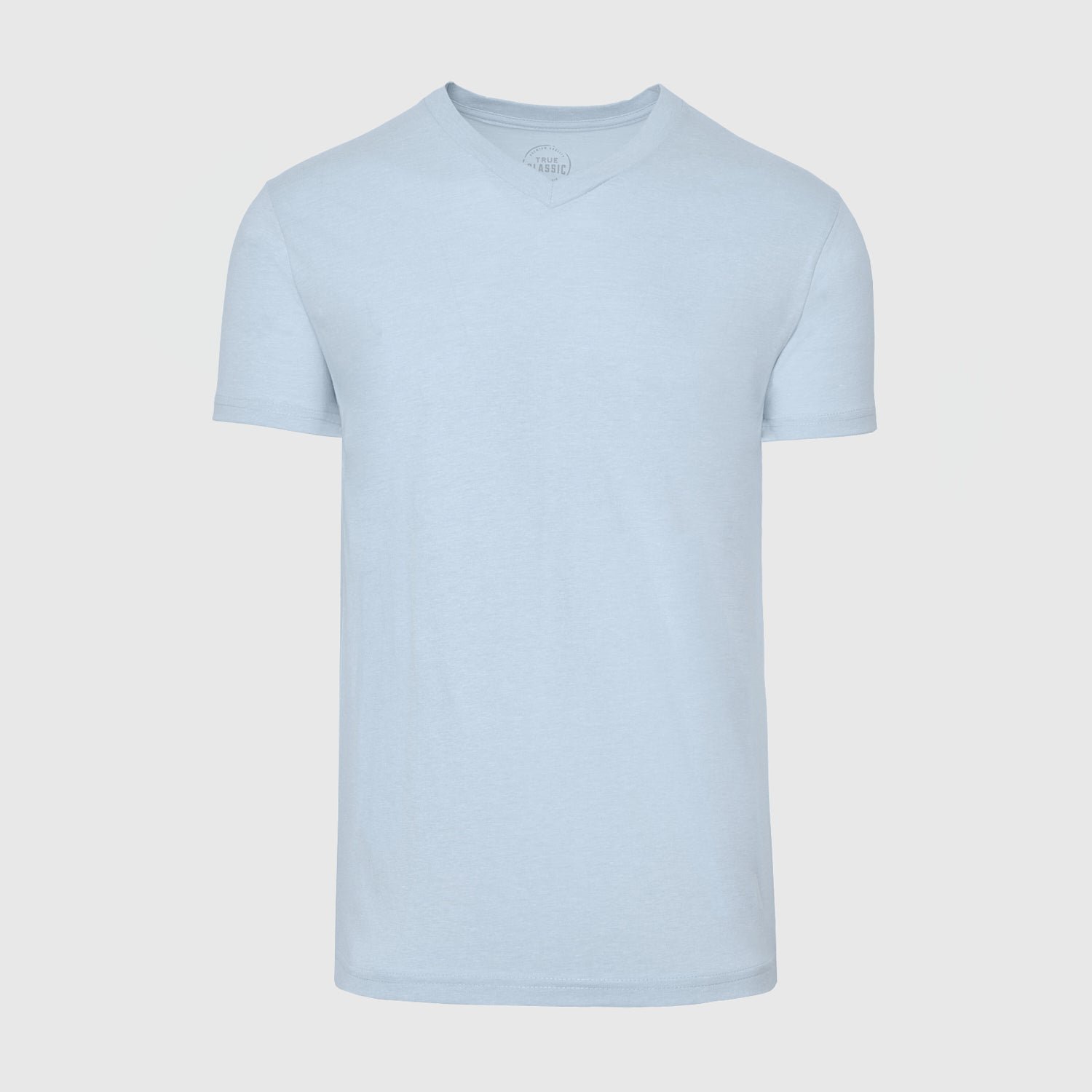Heather Pale Blue V-Neck T-Shirt