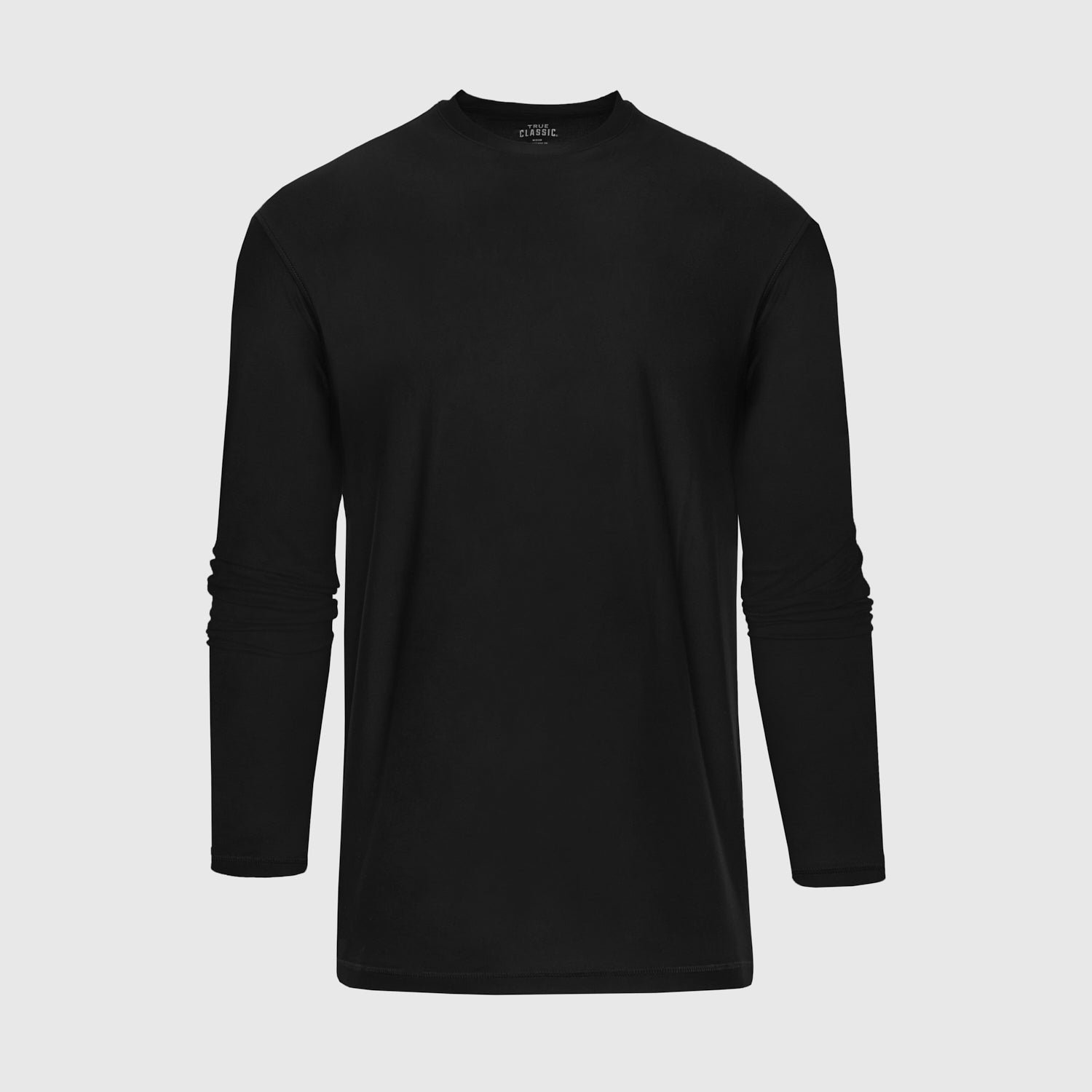 Black Active Long Sleeve Crew Neck T-Shirt