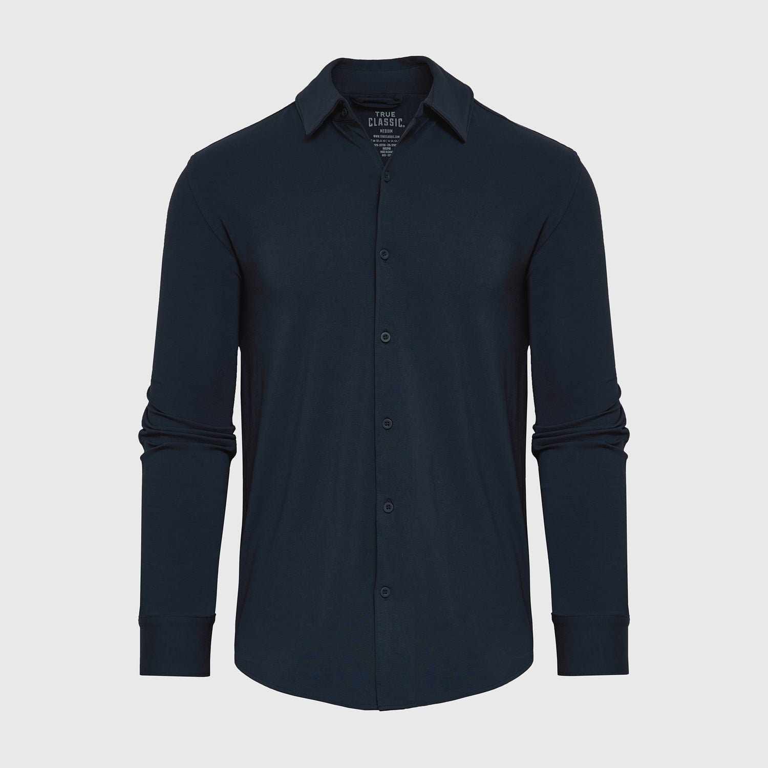 Navy Long Sleeve Button Up Shirt