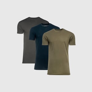 True ClassicThe Tall Round Hem Crew Neck T-Shirt Color 3-Pack