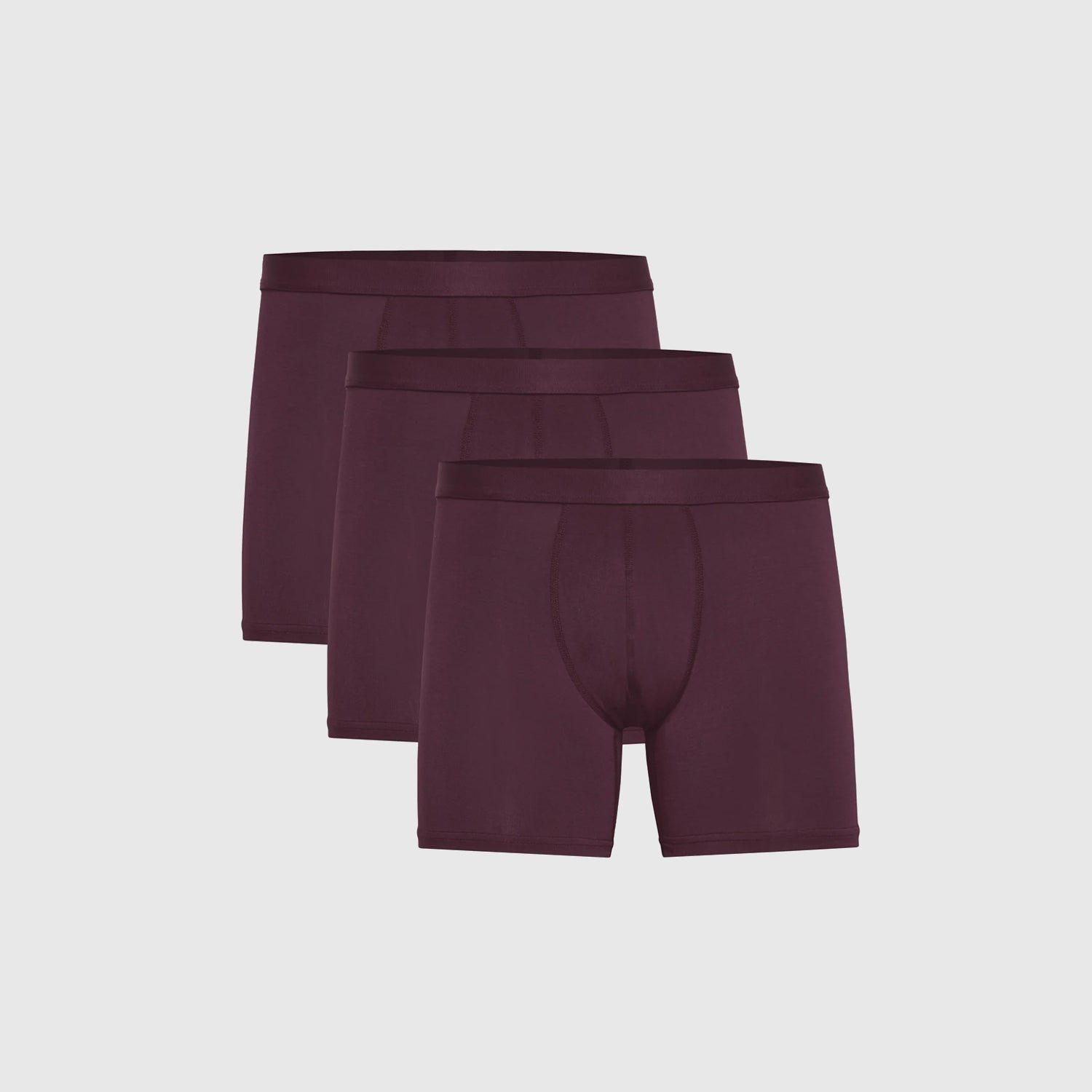 Purple Boxer Briefs 6" inseam 3-Pack