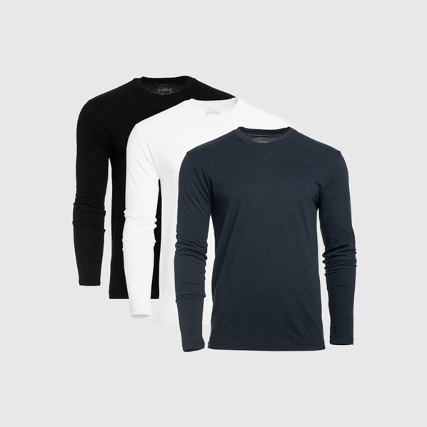 Standard Long Sleeve Crew T-Shirt 3-Pack