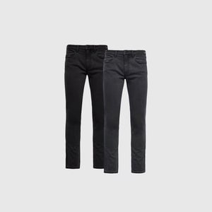 True ClassicBlack and Gray Slim Fit Comfort Jeans 2-Pack