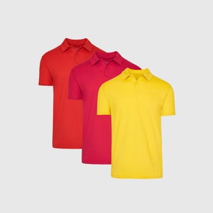 True ClassicSpring Brights Polo 3-Pack